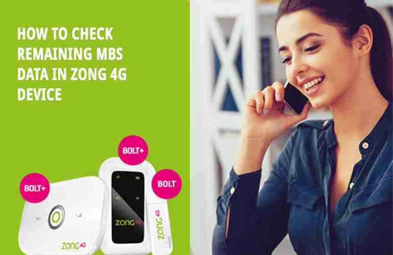 How to Check Zong Remaining MBs, Minutes & SMS