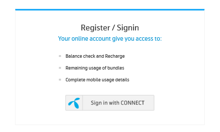 Telenor eCare Login | Manage Your Account Call, SMS and Internet History