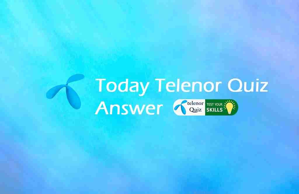 27 January 2022 Today Telenor Quiz Answer