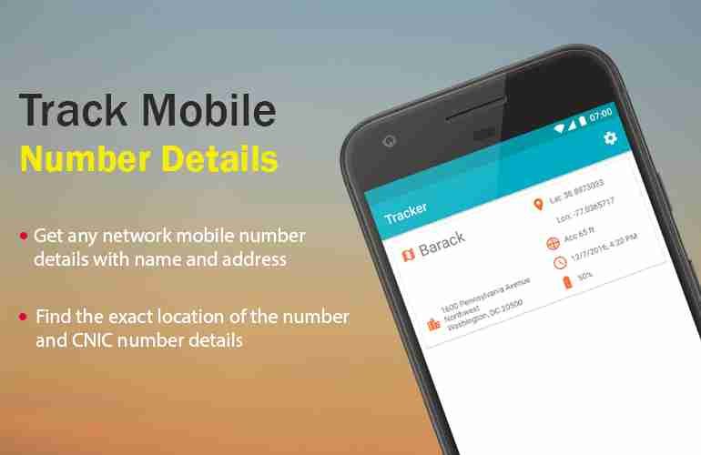 Trace Mobile Number Details in Pakistan with Name & CNIC