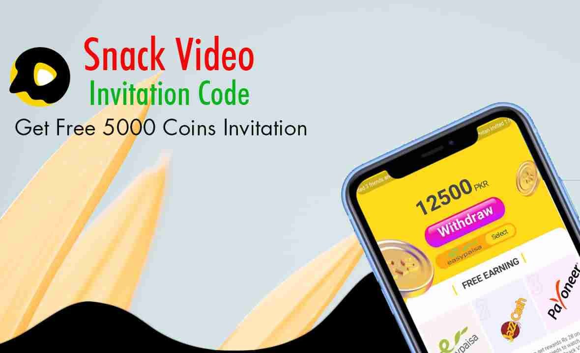 Snack Video Invitation Code List | Get Free 5000 Coins Invitation