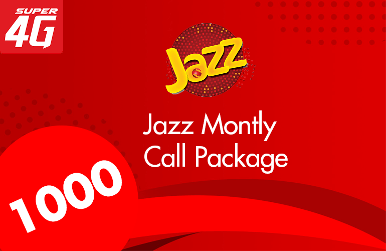 Jazz Monthly Call Package 1000 Minutes